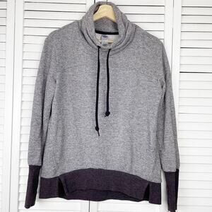 te verde | Mauve Marled Knit Funnel Neck Long Sleeve Sweatshirt Small